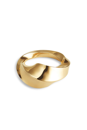 Essentials Twist Ring, 18k Gold-Finish Sterling Silver